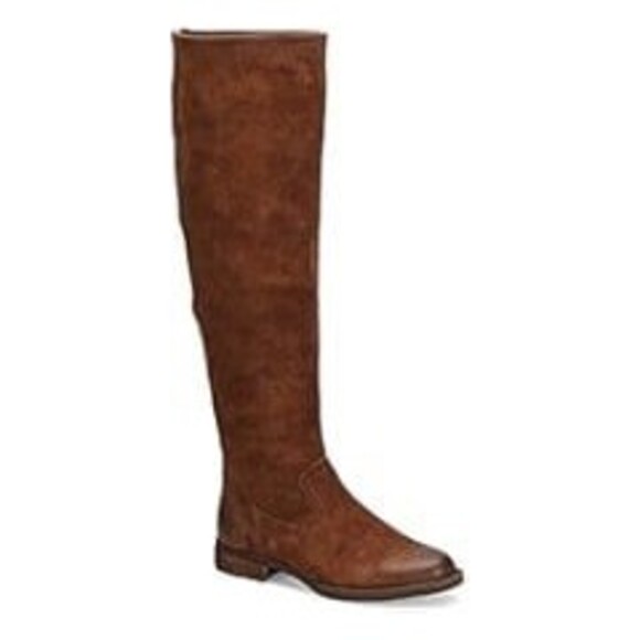 New Womens Born Borman Brown Suede Over The Knee Tall Riding Boots Size 7 - Picture 1 of 5